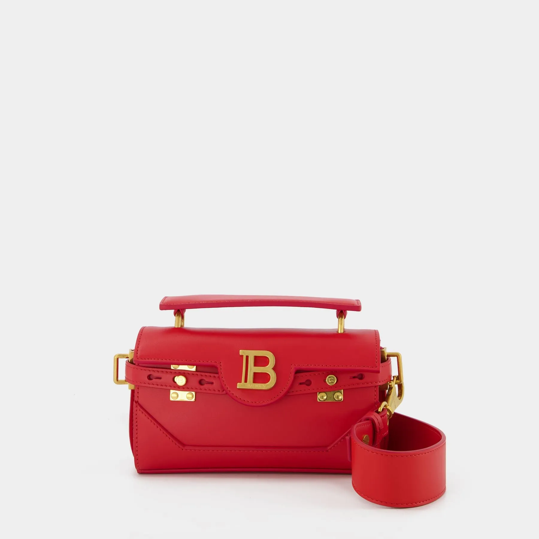 Balmain  Bbuzz 19 Hobo Bag - Balmain - Red - Leather