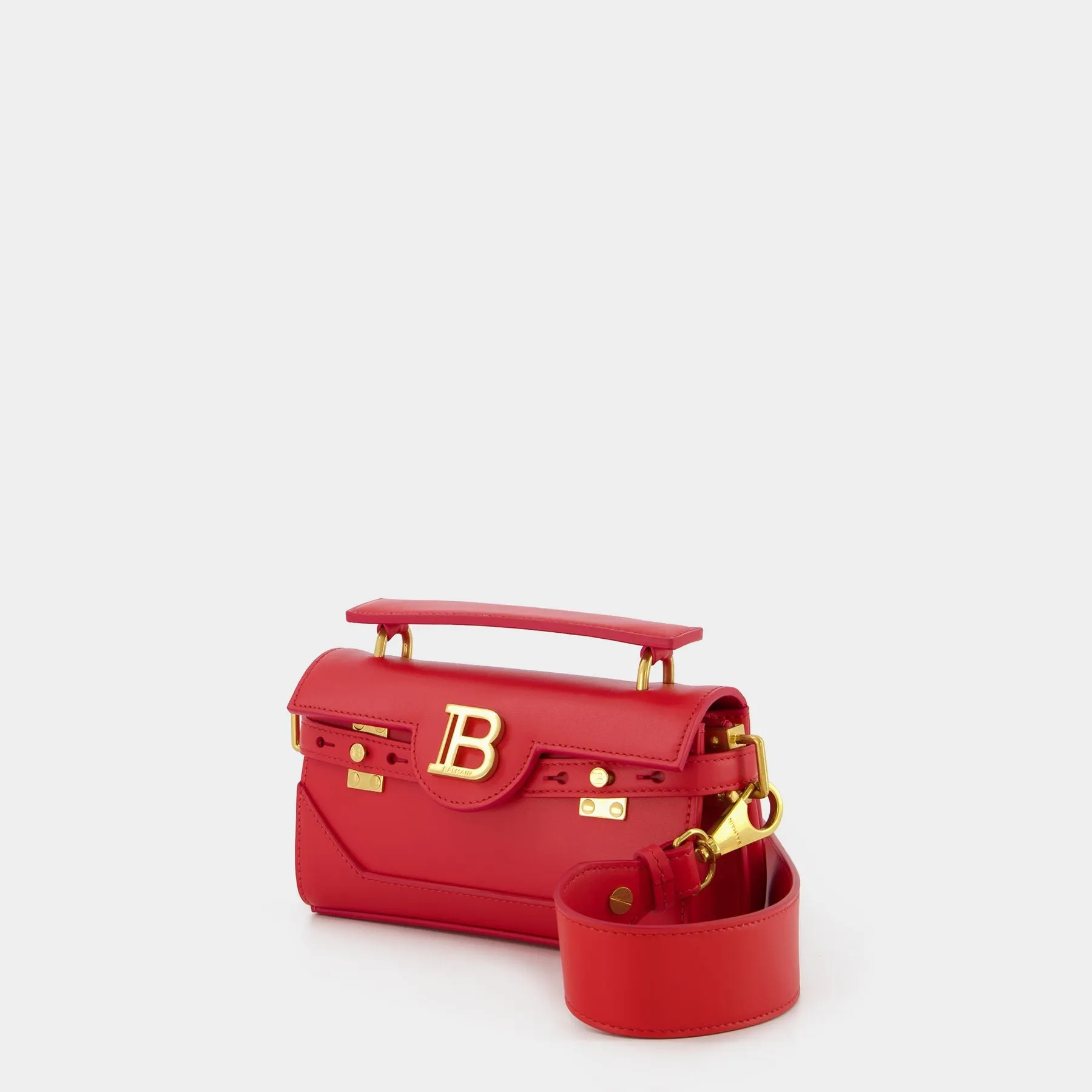 Balmain  Bbuzz 19 Hobo Bag - Balmain - Red - Leather