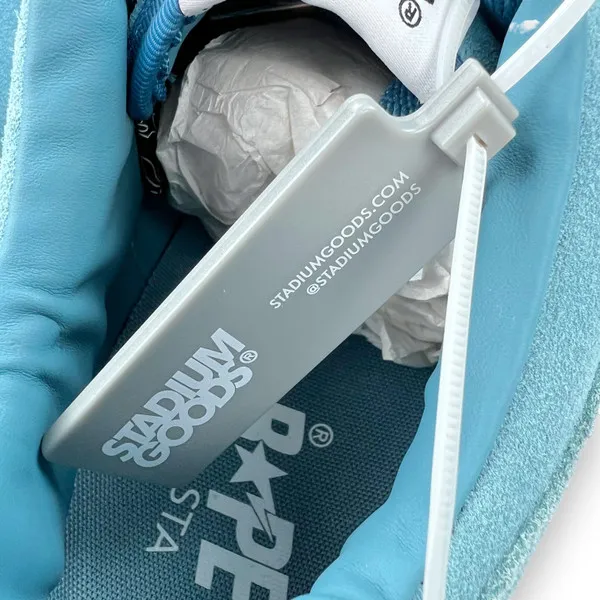 Bapesta University Blue Suede Trainers