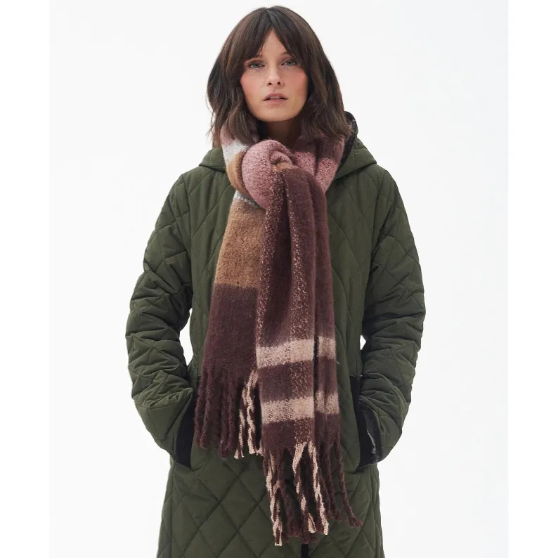 Barbour Isla Boucle Scarf LSC0293 - Chocolate
