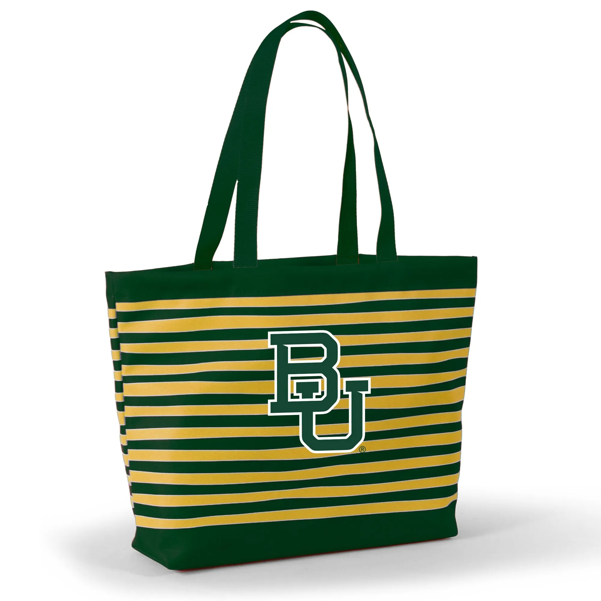 Baylor Bears Women's Green Wavy Striped Tatum Tote Bag