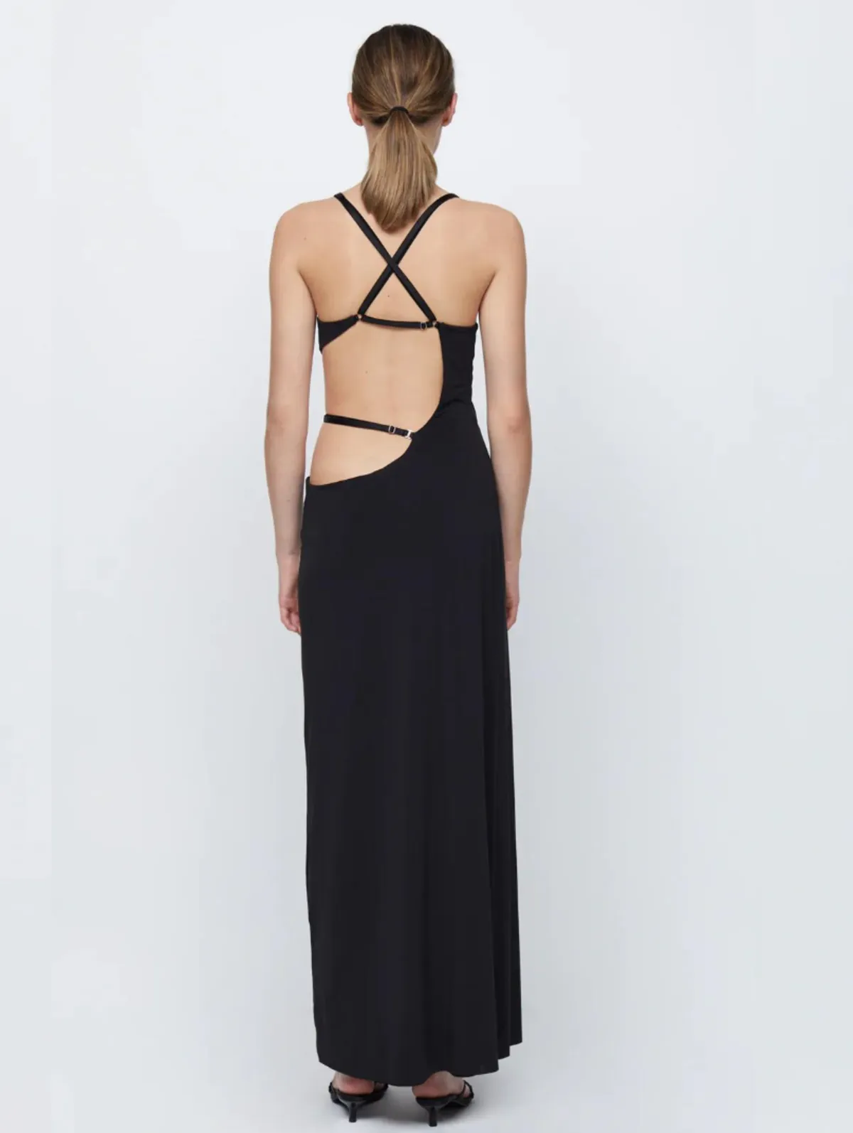 Bec + Bridge Zadie Wrap Cut Out Maxi Dress - Black