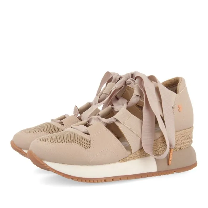 BEIGE ESPADRILLE SNEAKERS FOR WOMEN LIZARDA