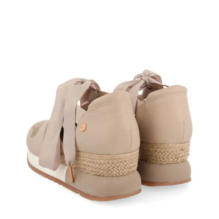 BEIGE ESPADRILLE SNEAKERS FOR WOMEN LIZARDA