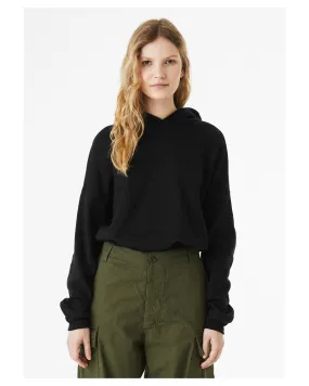 Bella + Canvas 7506C  Ladies' Sponge Fleece Cinched Bottom Hooded Sweatshirt