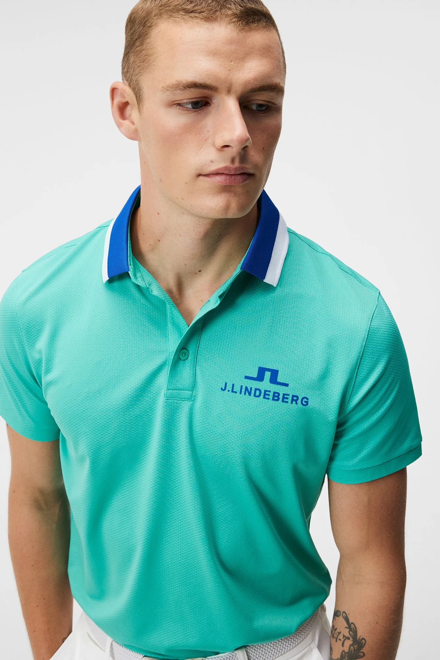Benji Regular Fit Polo / Bright Aqua