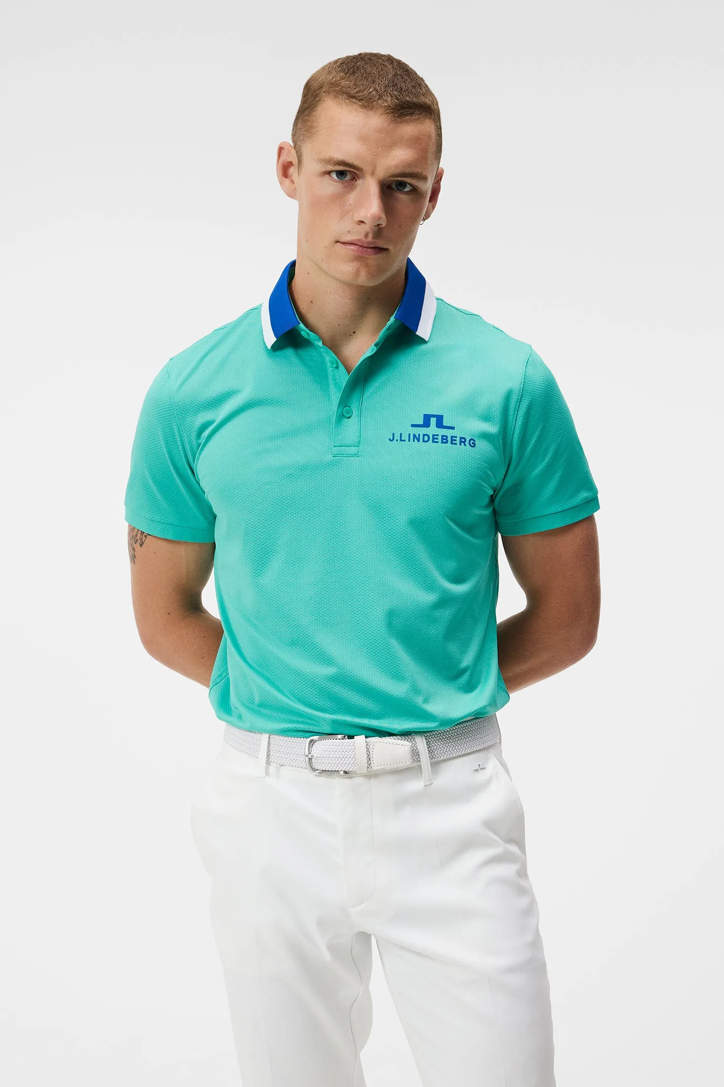 Benji Regular Fit Polo / Bright Aqua
