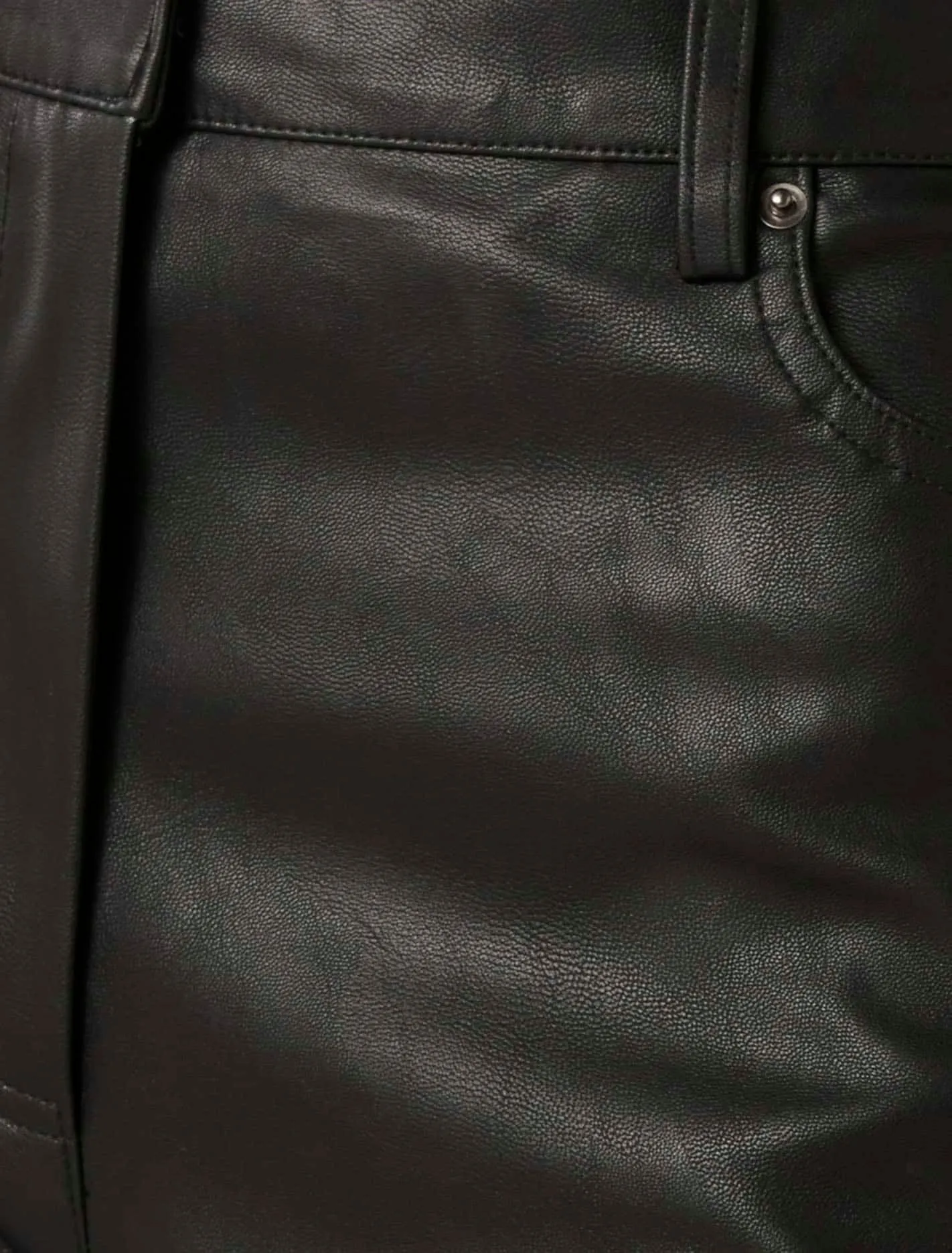 Benni Vegan Leather Wide-Leg Trousers