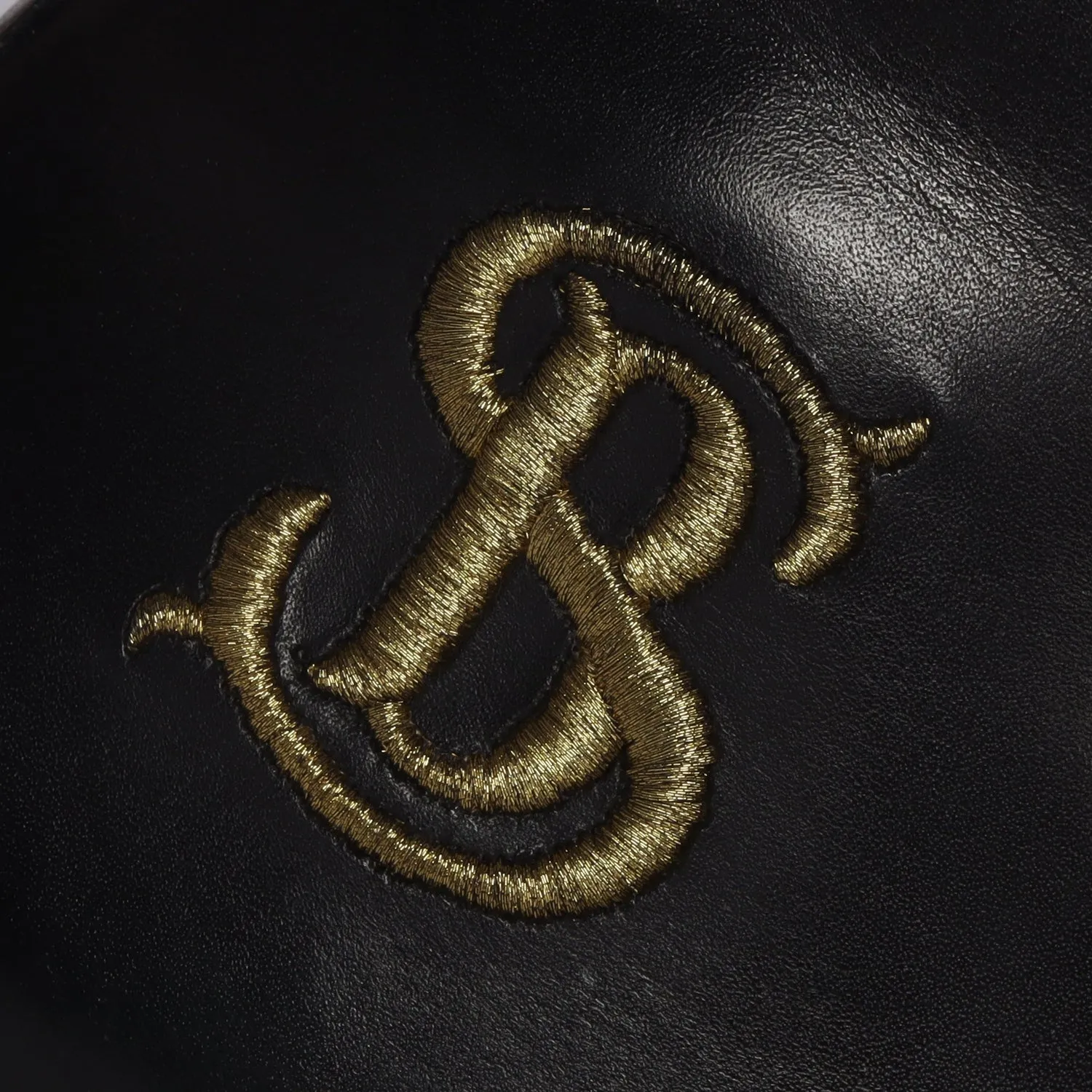 Bespoke SB Embroidered Initial High Ankle Hand Made Leather Boots With Rubber Sole By Brune & Bareskin