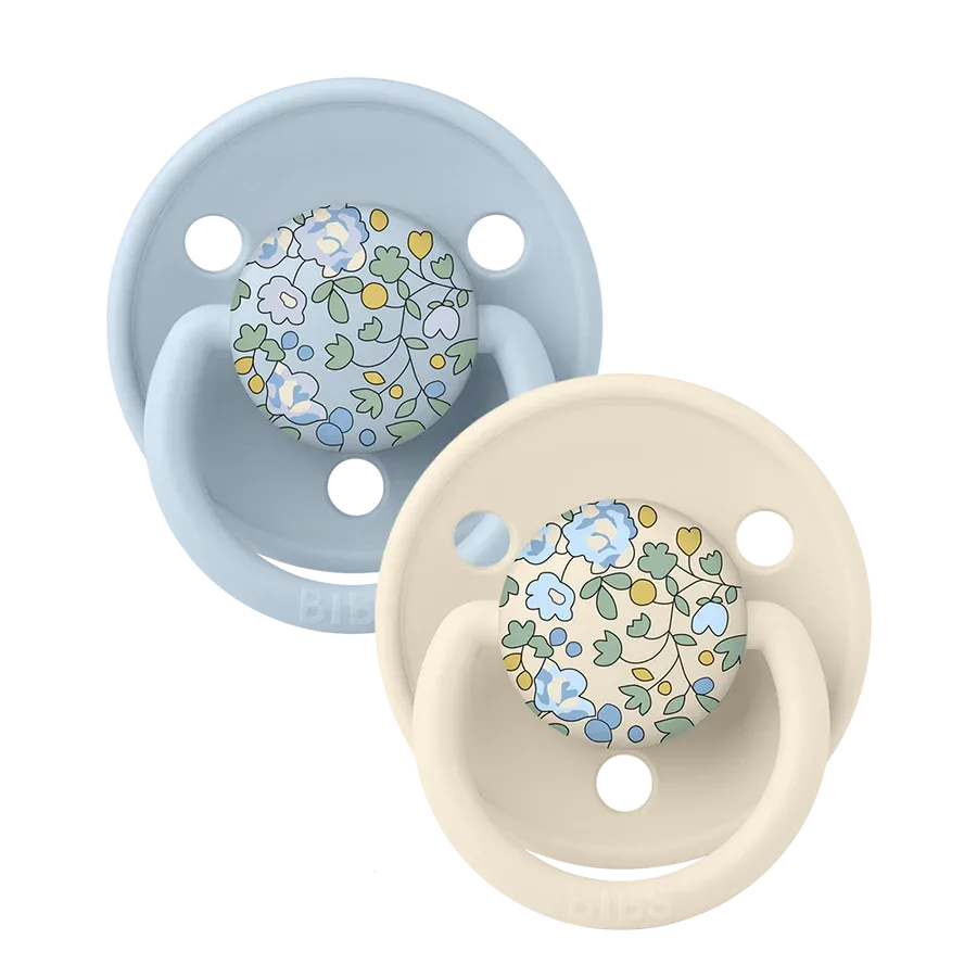 BIBS Pacifier - 2 pack Eloise - Bibs x Liberty -Delux - Baby Blue Mix