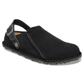 Birkenstock W' Lutry Premium Black, Suede Leather Sandals