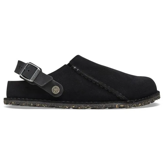 Birkenstock W' Lutry Premium Black, Suede Leather Sandals