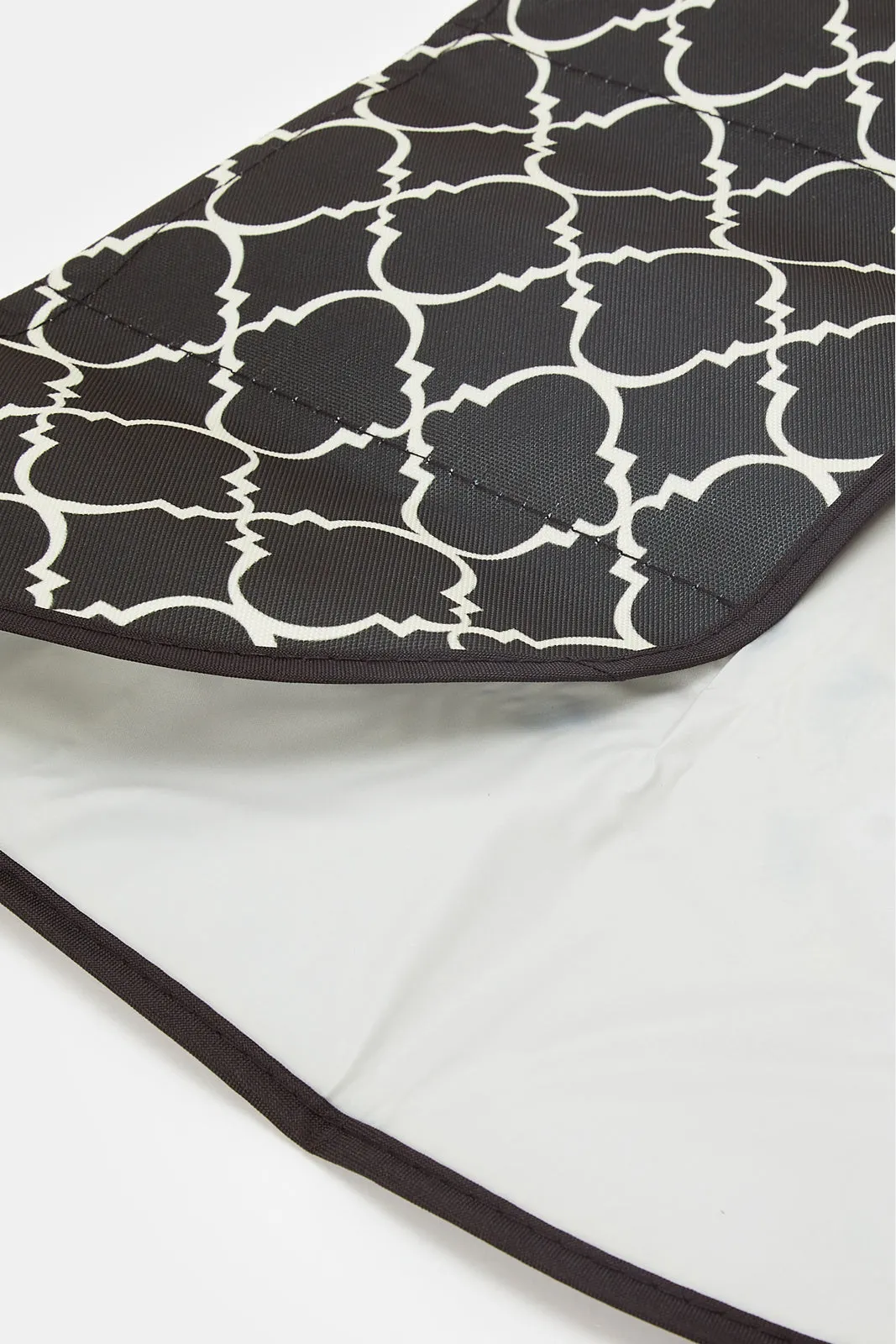 Black And White Geometric Print Changing Clutch