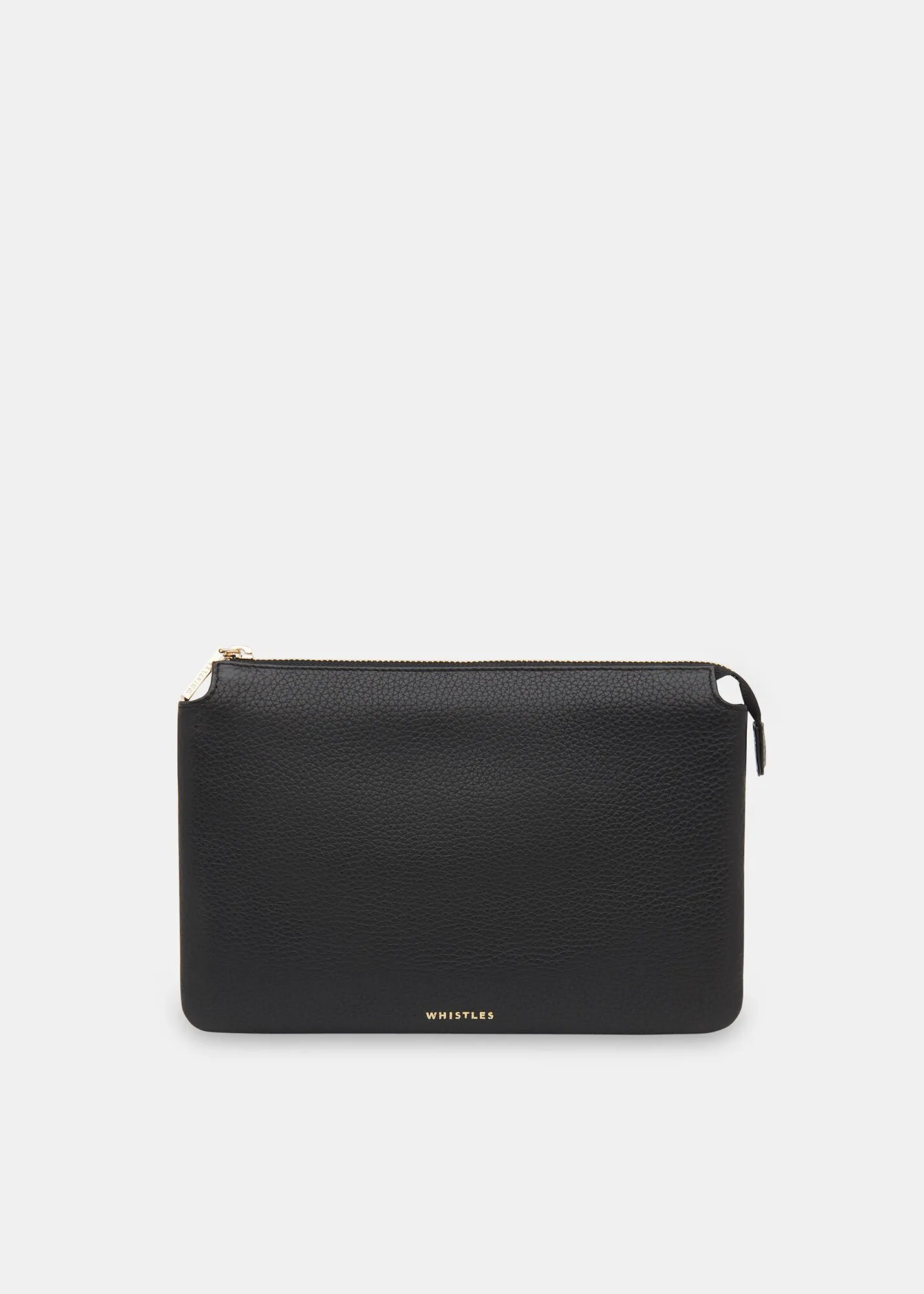Black Elita Double Pouch Clutch