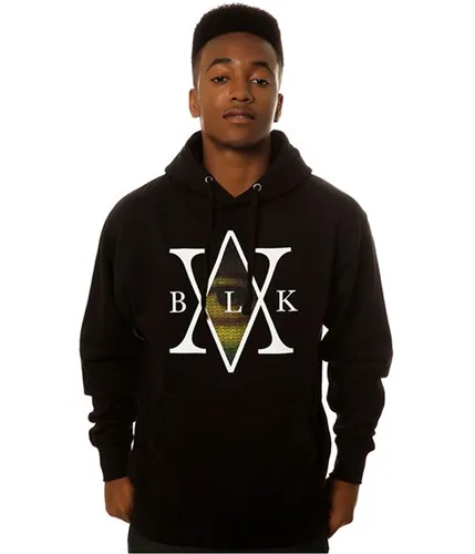 Black Scale Mens The Mona's Traditional Interlock Logo Hoodie Sweatshirt