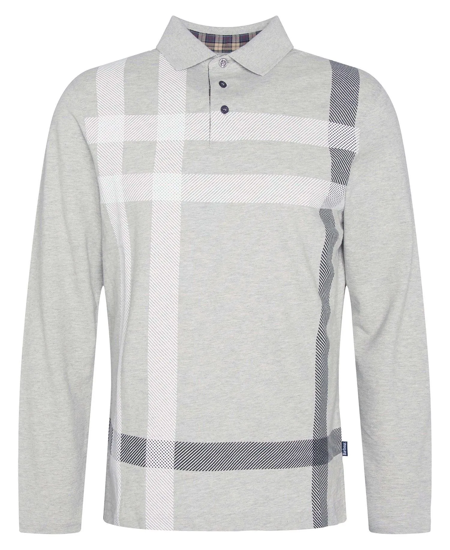  Blaine Tartan Long-Sleeved Polo Shirt     