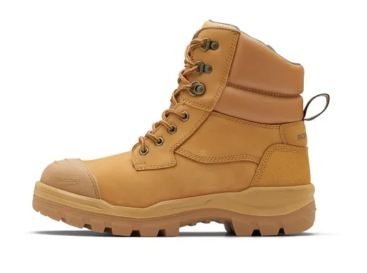 BLUNDSTONE 150mm RotoFlex Wheat Water-Resistant TPU Nubuck Zip Sided Safety Boot