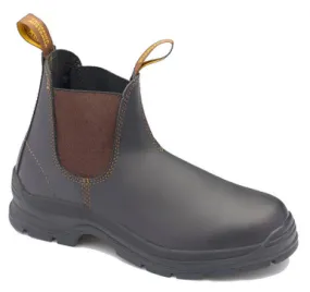 Blundstone 405 Brown waxy leather elastic side soft toe boot
