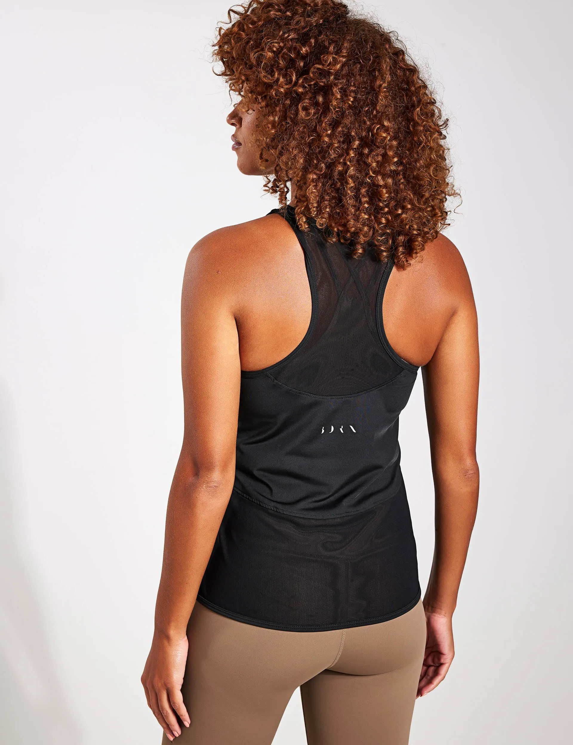 BORN Kiava Mesh Tank - Black