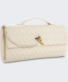 Bottega Veneta Andiamo Clutch Sea Salt