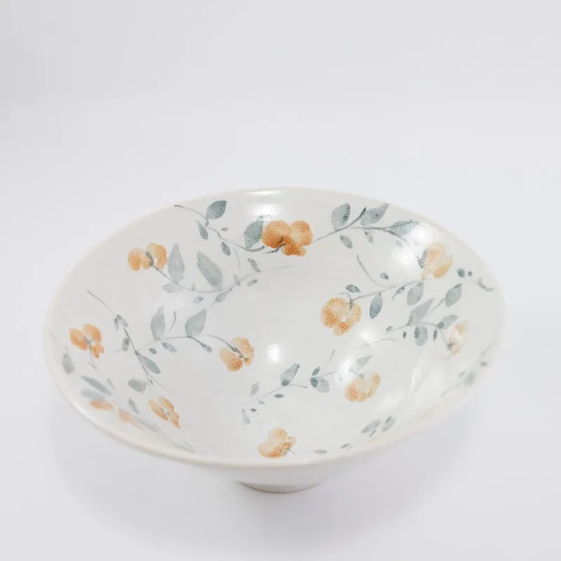 Bowl with Small Yellow Flowers