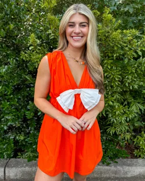 Bowtiful Orange Dress