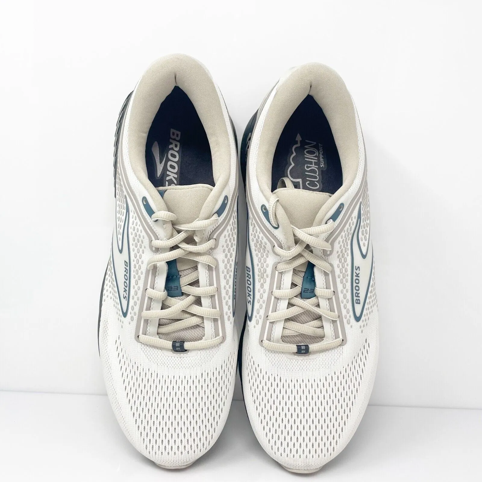 Brooks Mens Beast GTS 23 1104011D216 White Running Shoes Sneakers Size 10.5 D