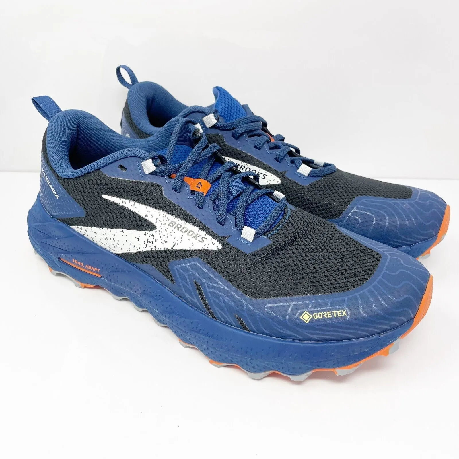 Brooks Mens Cascadia 17 GTX 1104021D062 Blue Running Shoes Sneakers Size 11 D