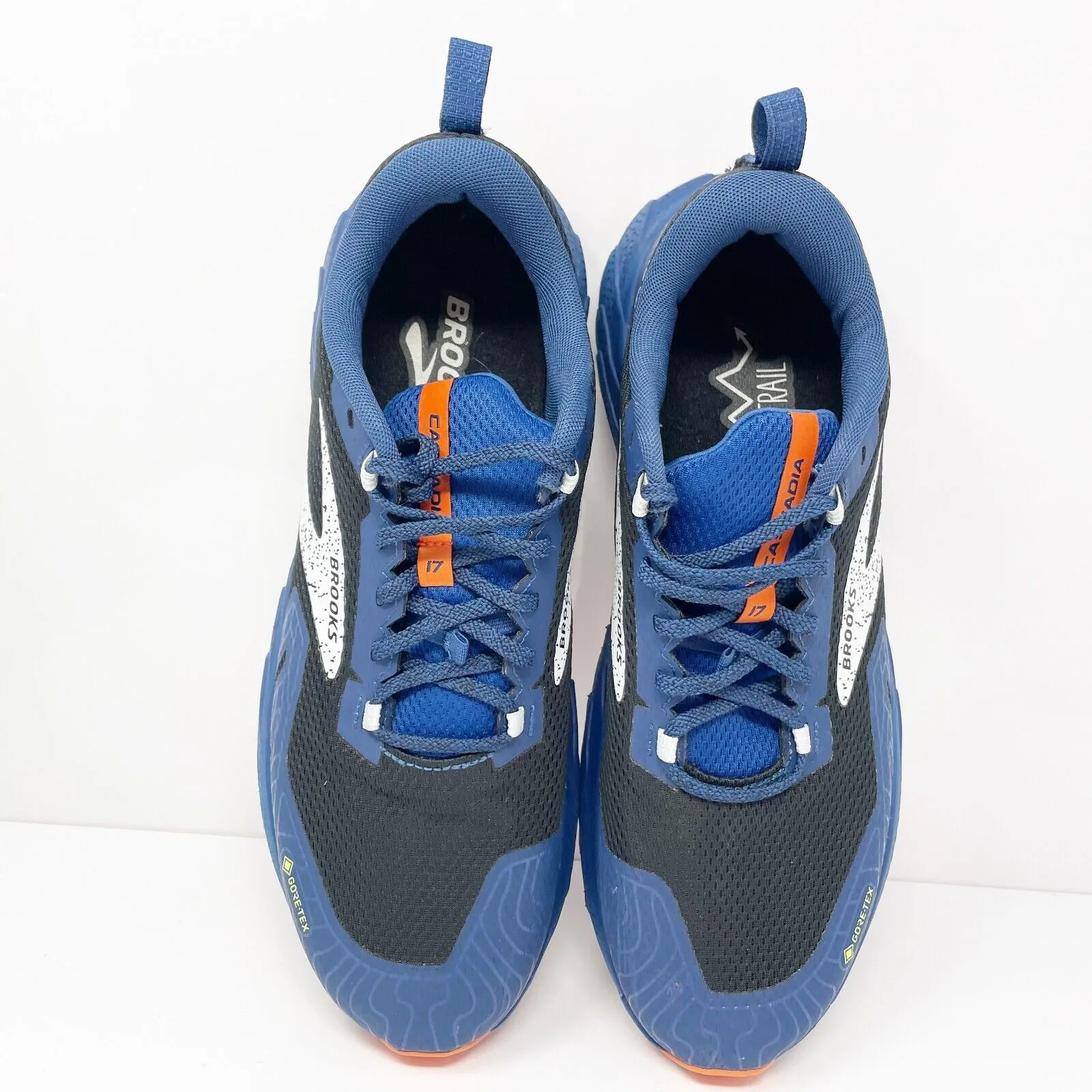 Brooks Mens Cascadia 17 GTX 1104021D062 Blue Running Shoes Sneakers Size 11 D