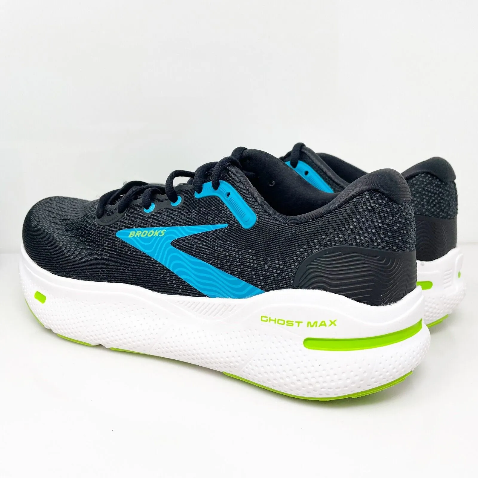 Brooks Mens Ghost Max 1104062E060 Black Running Shoes Sneakers Size 9 2E