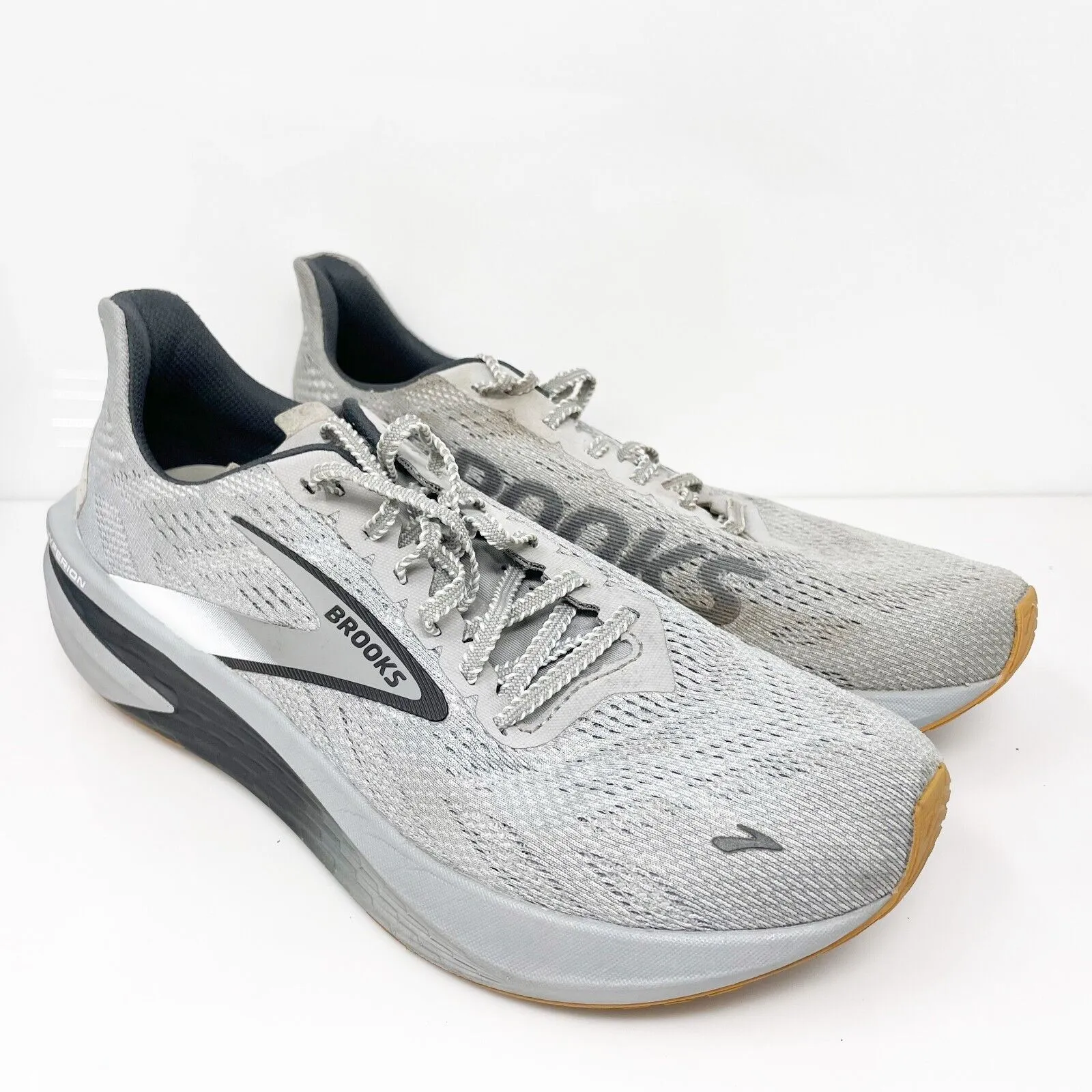 Brooks Mens Hyperion 2 1104321D047 Gray Running Shoes Sneakers Size 9.5 D