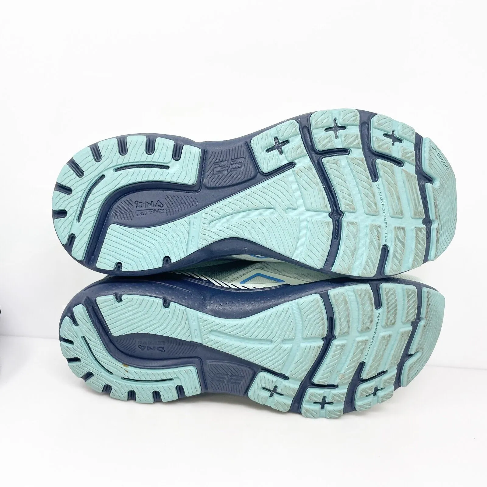 Brooks Womens Adrenaline GTS 23 1203811B471 Blue Running Shoes Sneakers Sz 9.5 B
