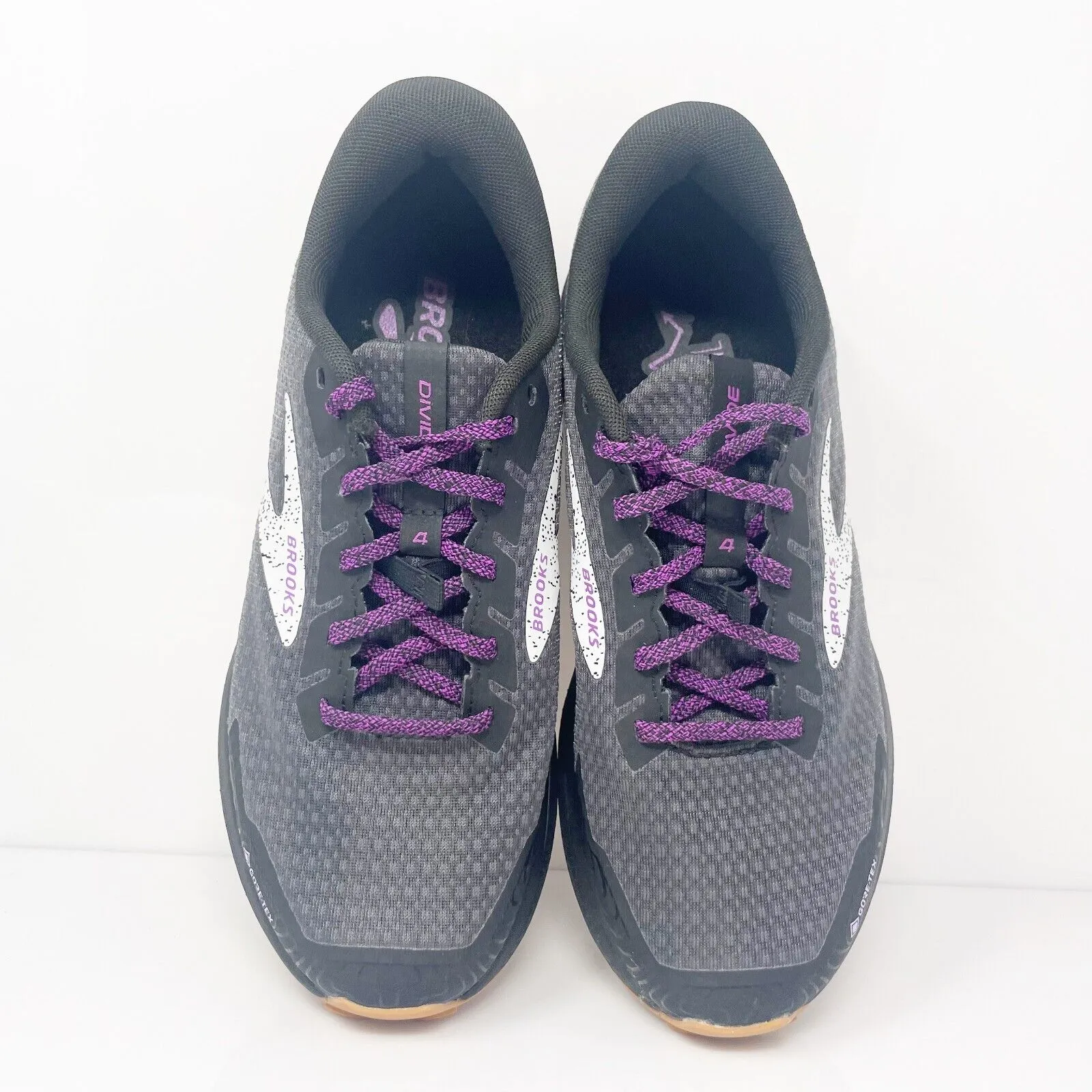 Brooks Womens Divide 4 GTX 1203931B073 Black Running Shoes Sneakers Size 8.5 B