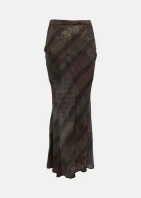 Brown Long Skirt - Brown