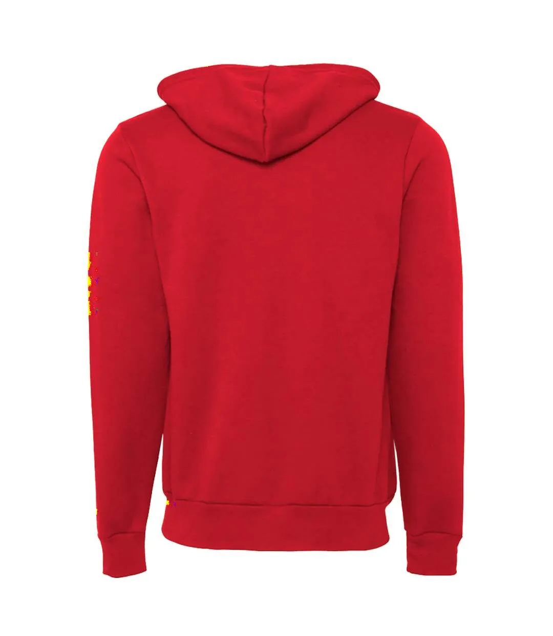 Canvas Unisex Zip-up Polycotton Fleece Hooded Sweatshirt / Hoodie (Red) - UTBC1337