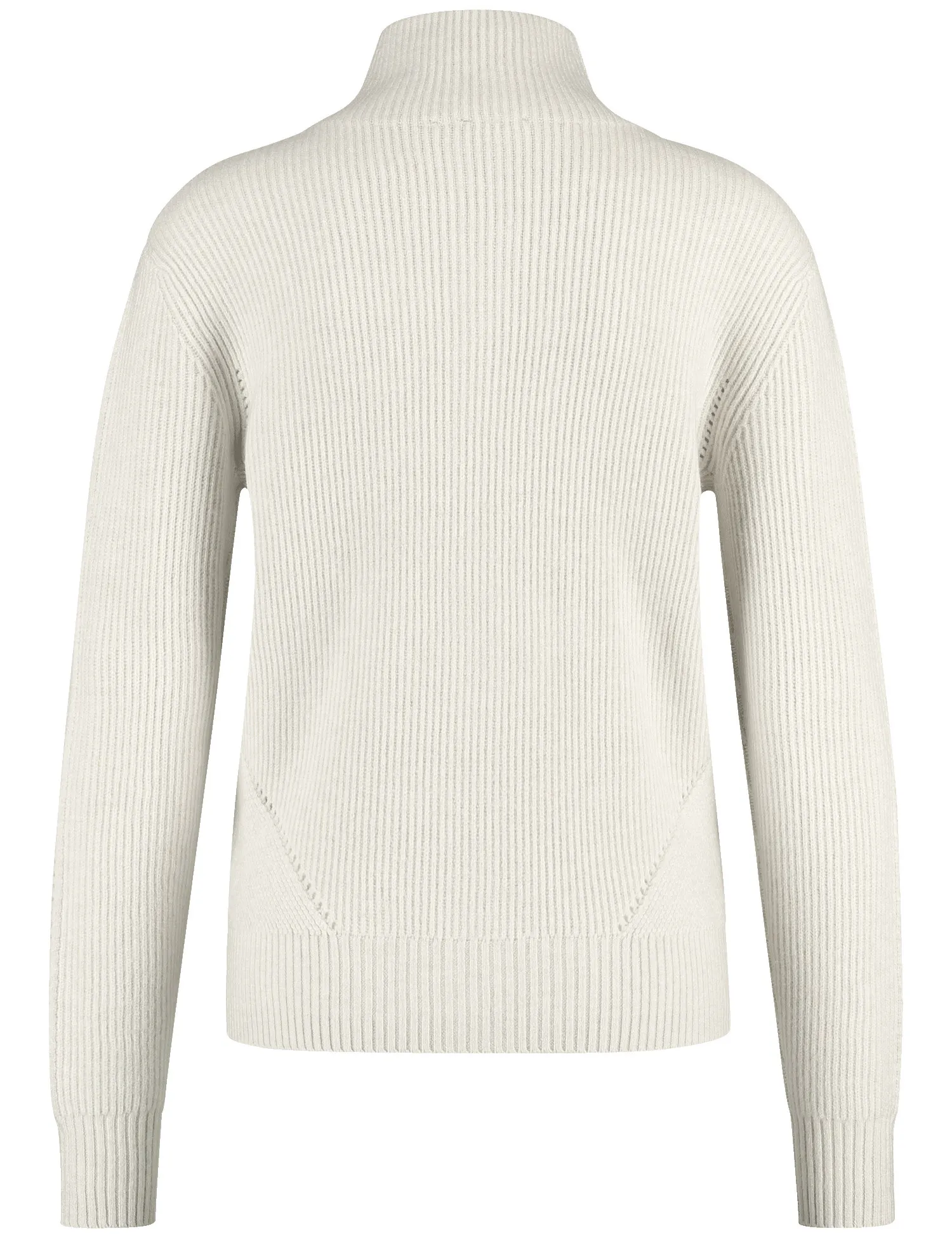Cardigan with a two-way zip