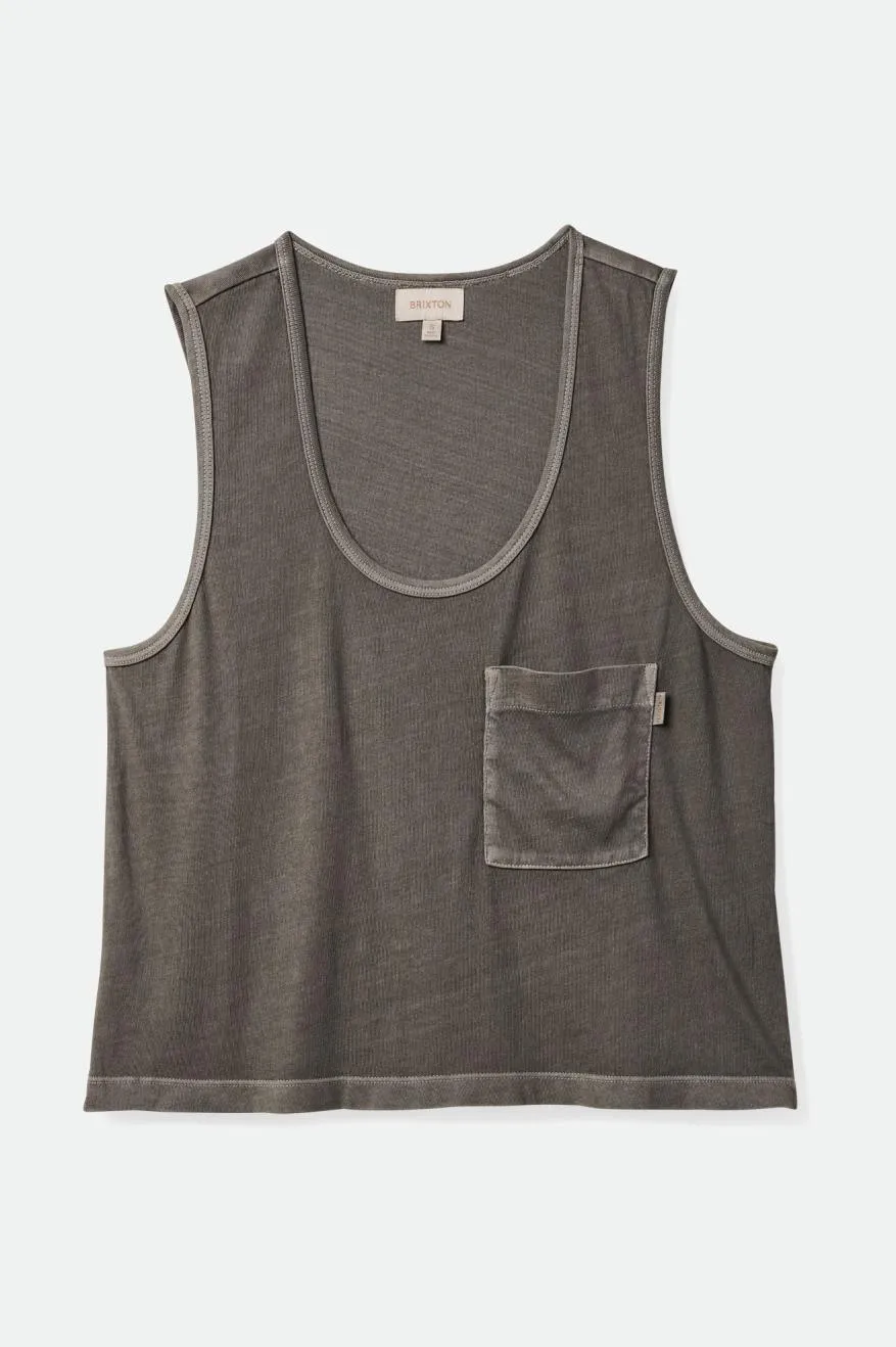 Carefree Pocket Tank - Washed Black