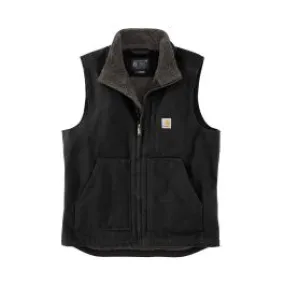 Carhartt Work Vest Washed Duck Sherpa-Lined 104277 - Black