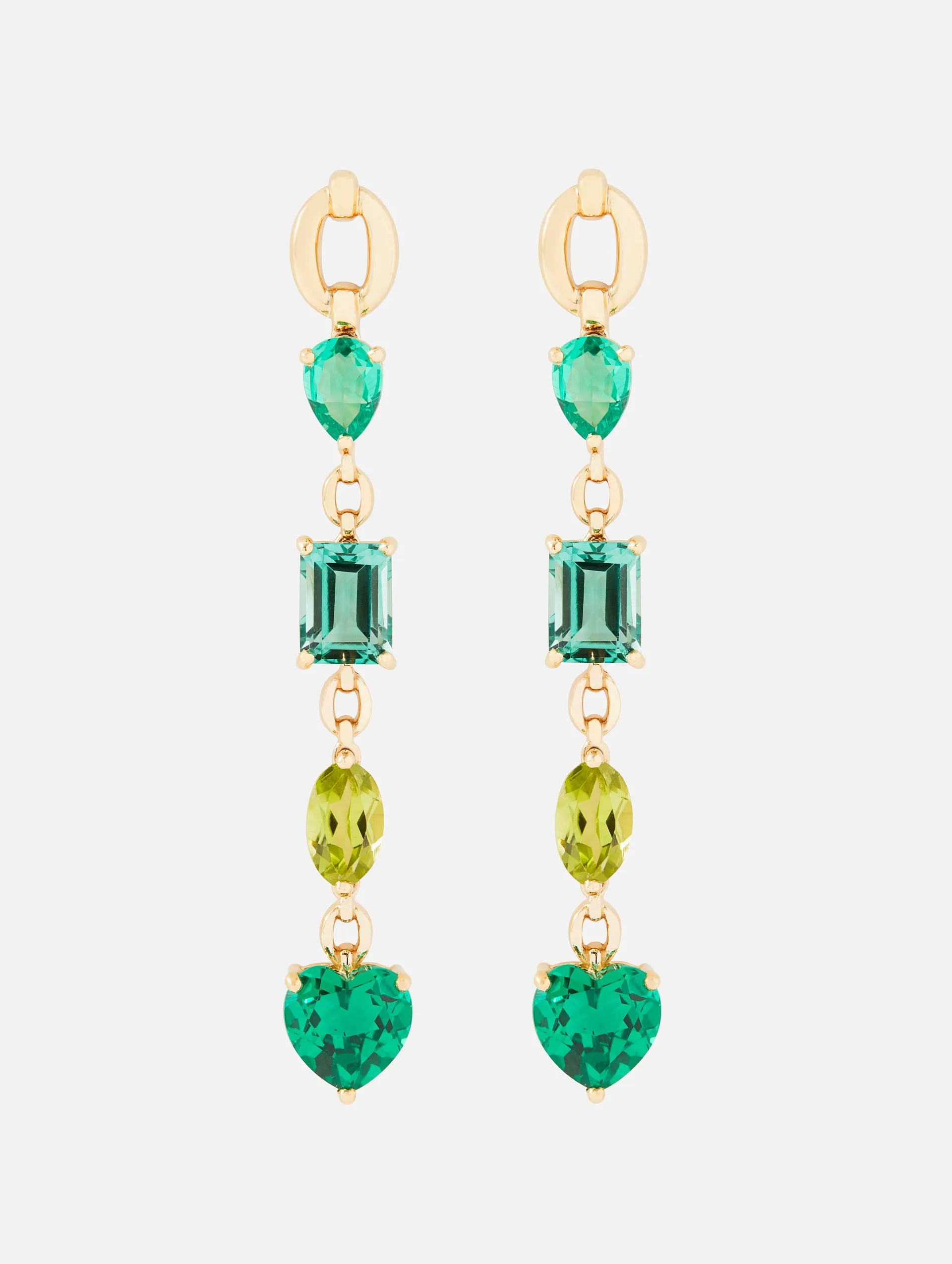 Catena Multi Stone Green Earrings