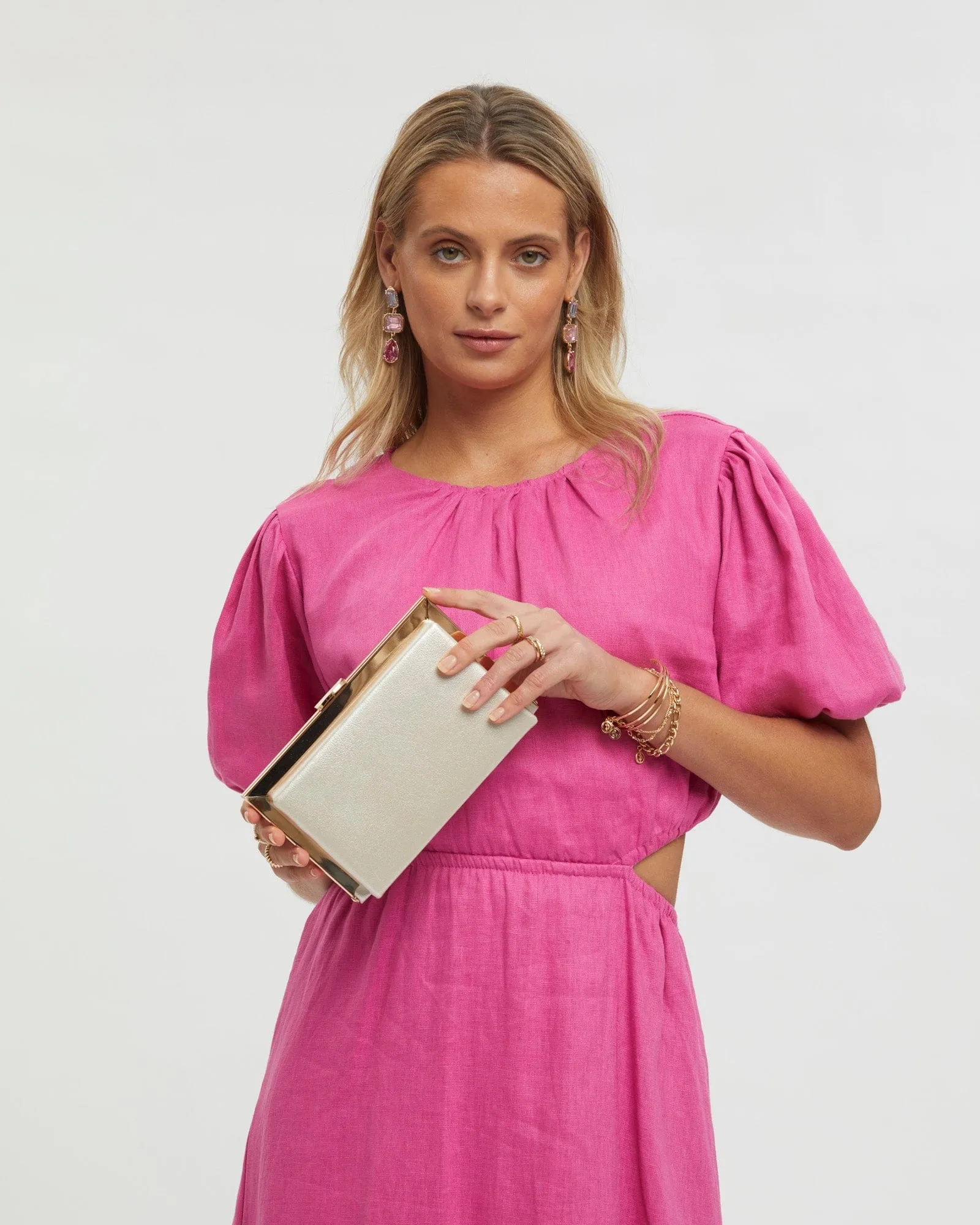 Champagne Aisha Clutch Bag