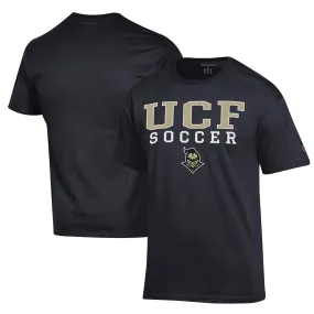 Champion UCF Knights Black Soccer Stack Logo Powerblend T-Shirt