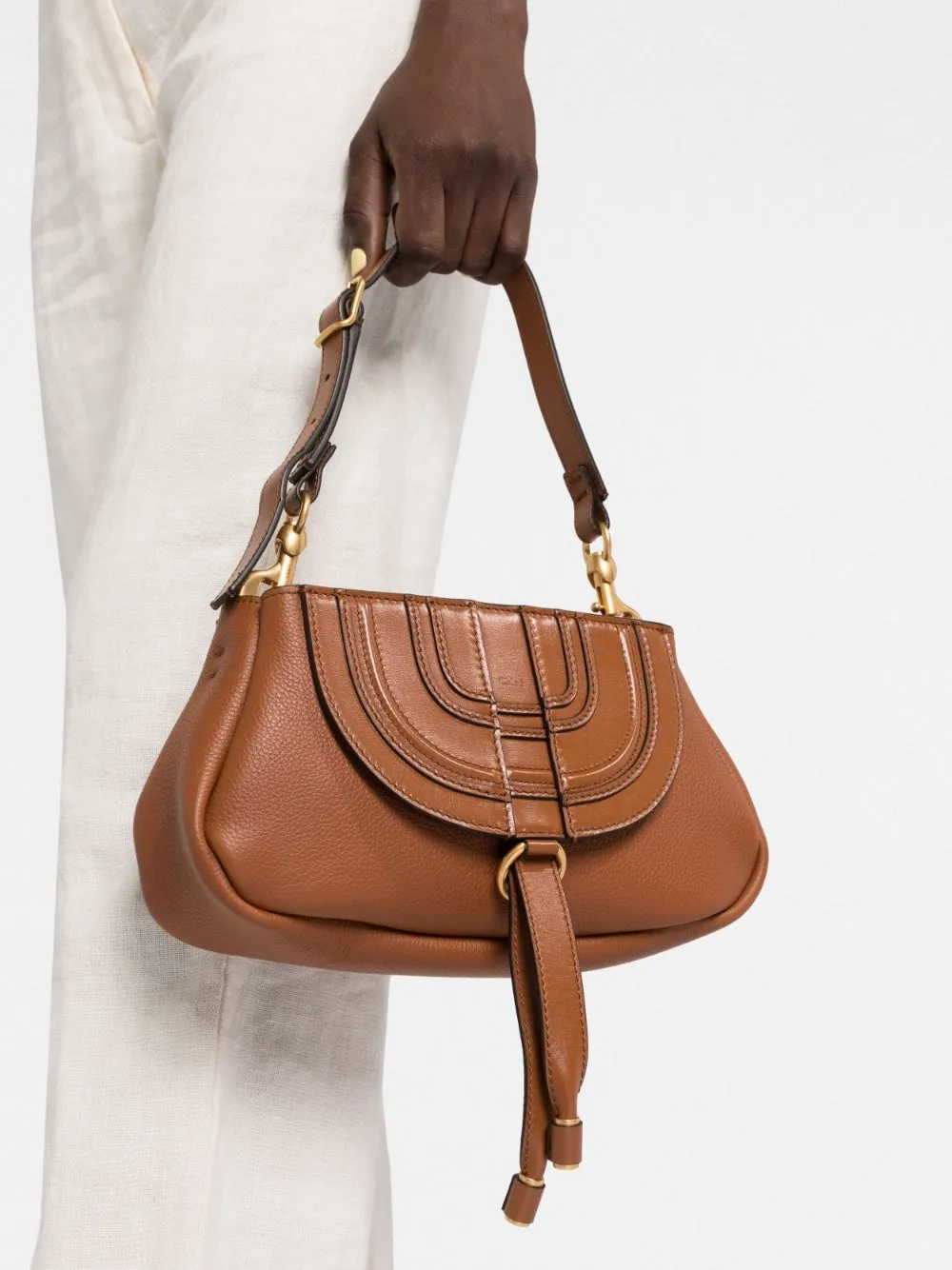 Chloè    Chloè Marcie Leather Shoulder Bag