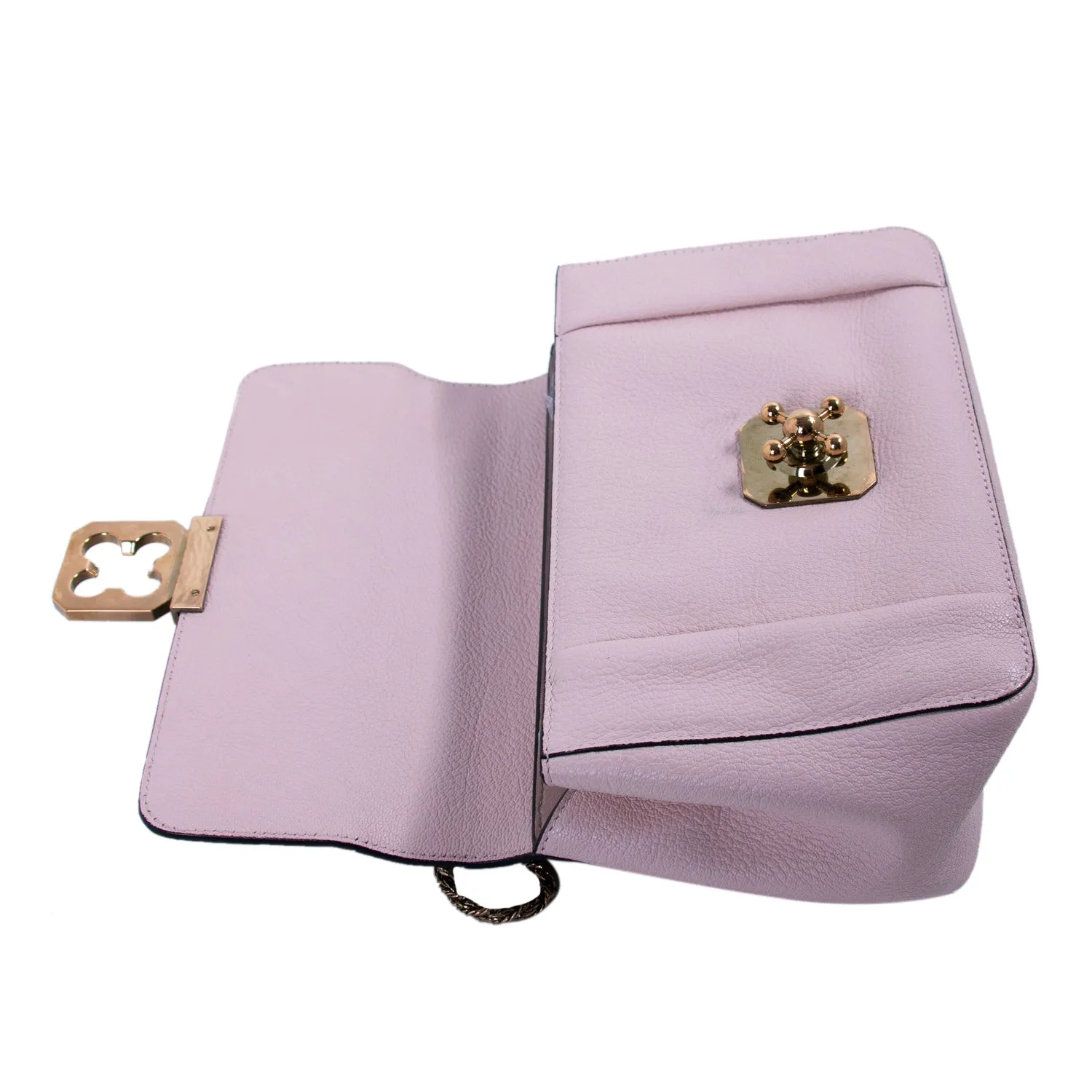 Chloé Elsie Large Ostrich Shoulder Bag