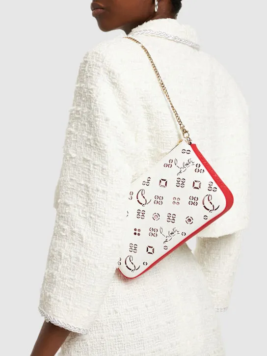 Christian Louboutin   Loubila perforated leather shoulder bag 