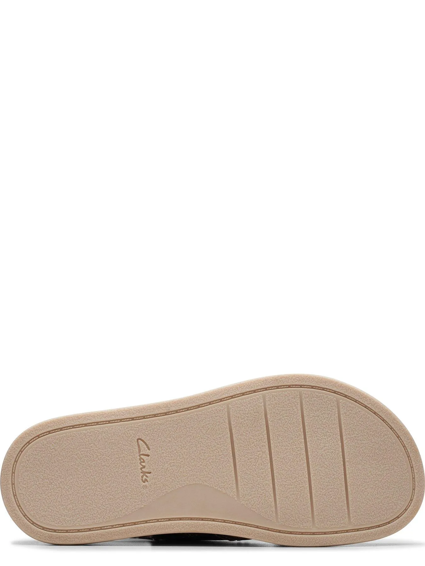 Clarks Arwell Sling Wide Fitting Nubuck Cross Front Sandals - Navy