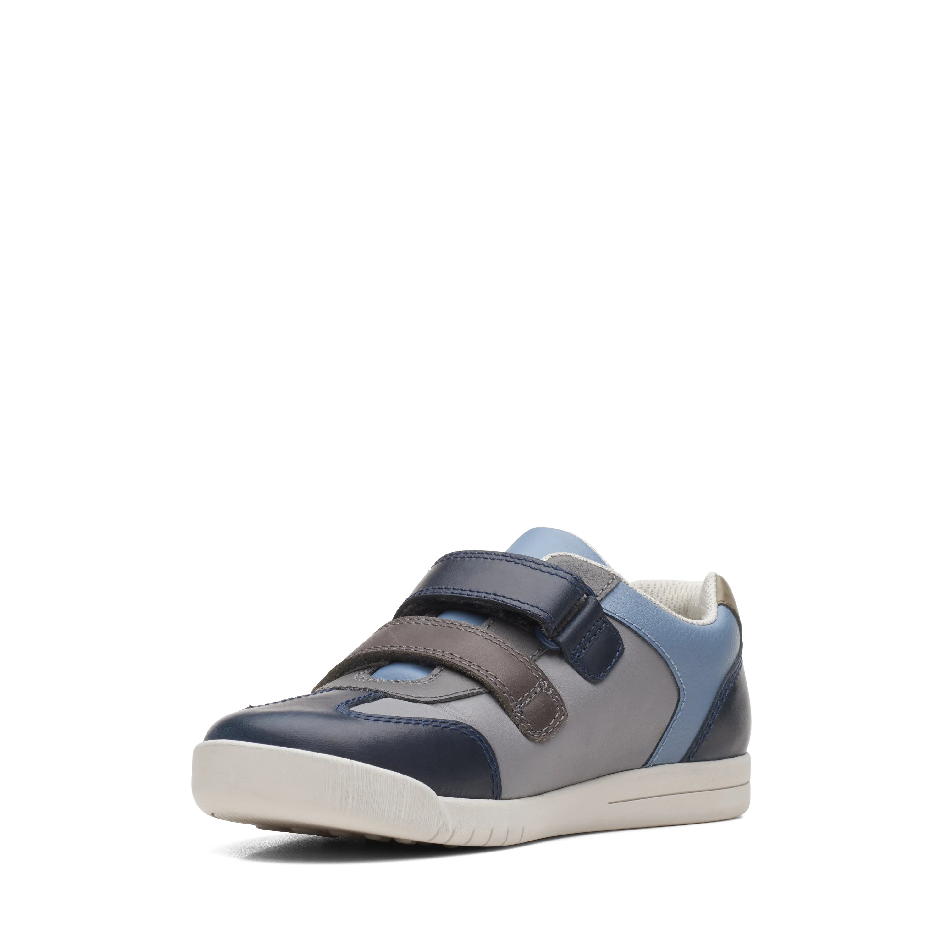 Clarks Den Stripe Shoe - Navy Combi