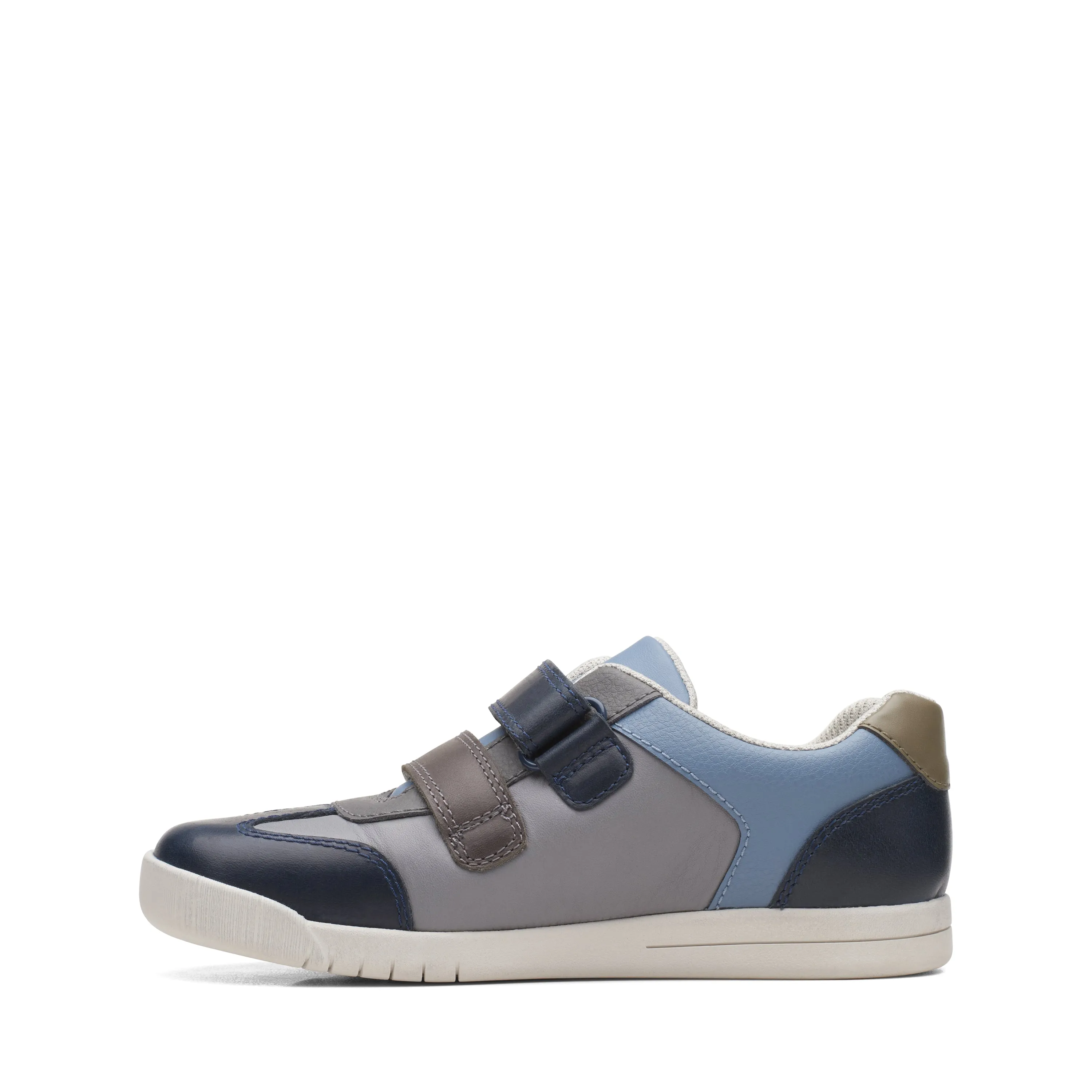 Clarks Den Stripe Shoe - Navy Combi