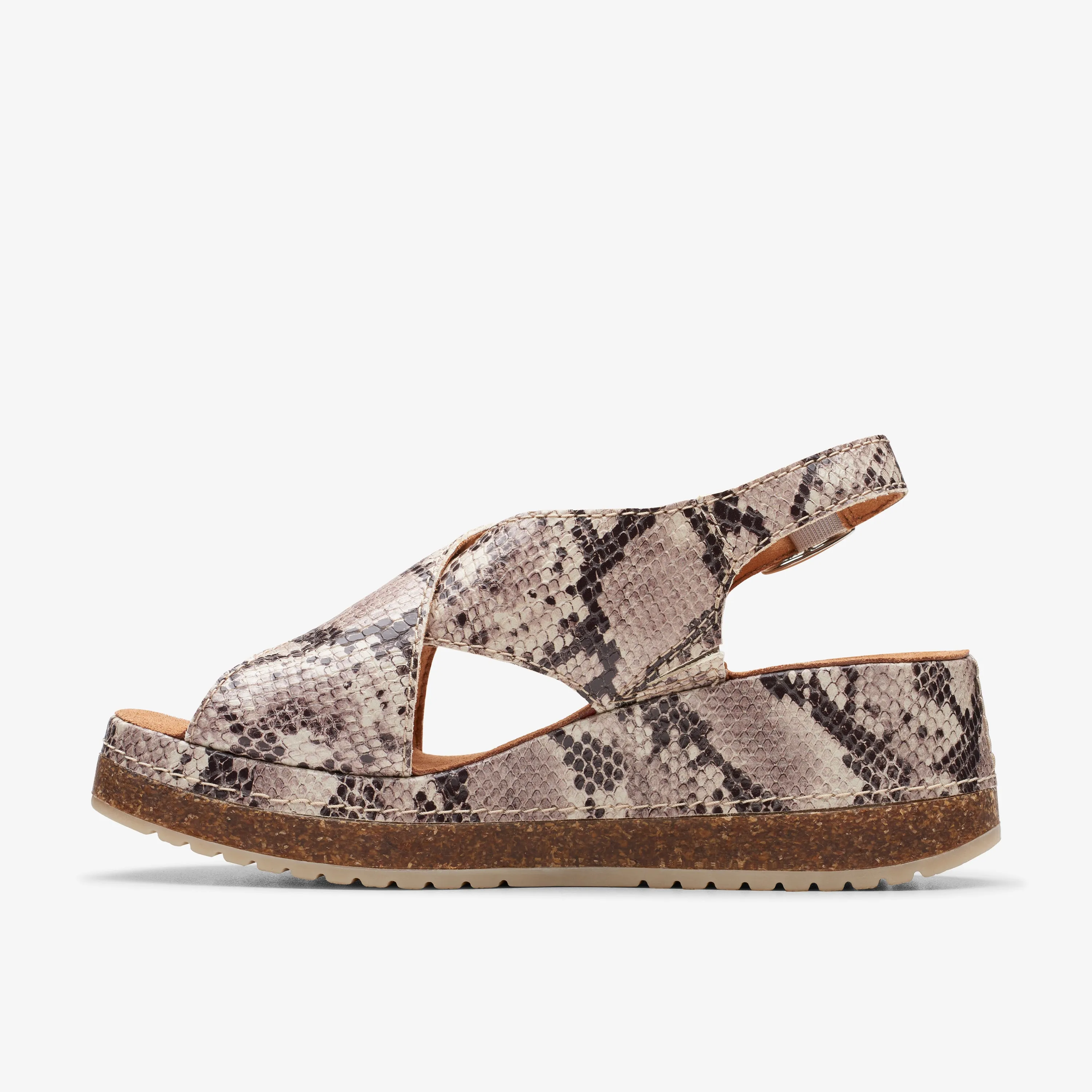 Clarks Kassanda Step Synthetic Snake Print