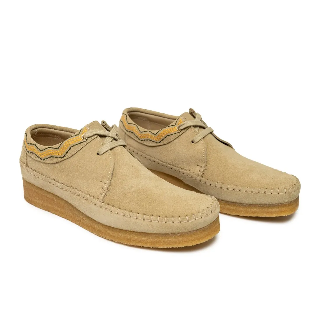 Clarks Men Weaver (tan / maple suede emb)