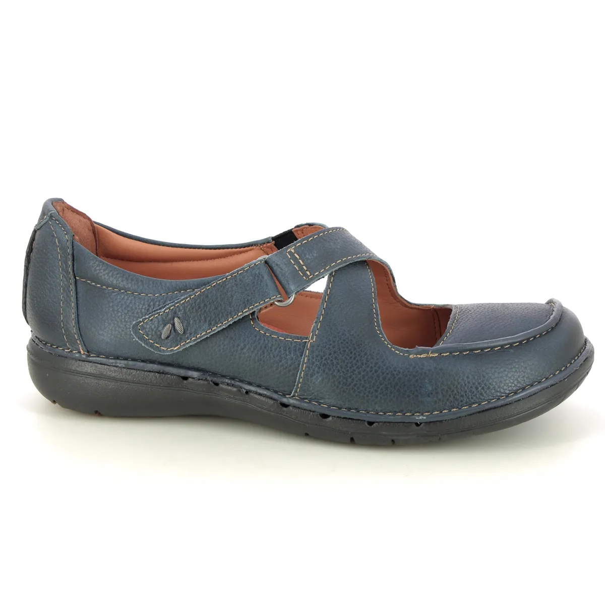 Clarks - Un Loop Strap 261749724d - D Fit (navy Leather)